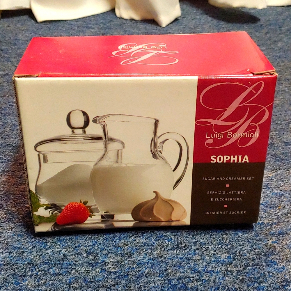 Luigi Bormioli Sugar and Creamer Set